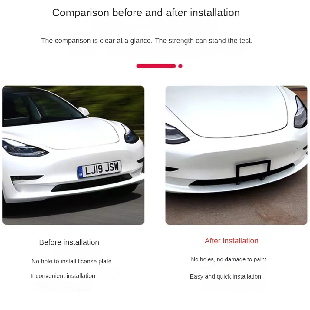 New Energy License for Tesla Model 3/Y Plate Frame ModelY Model3