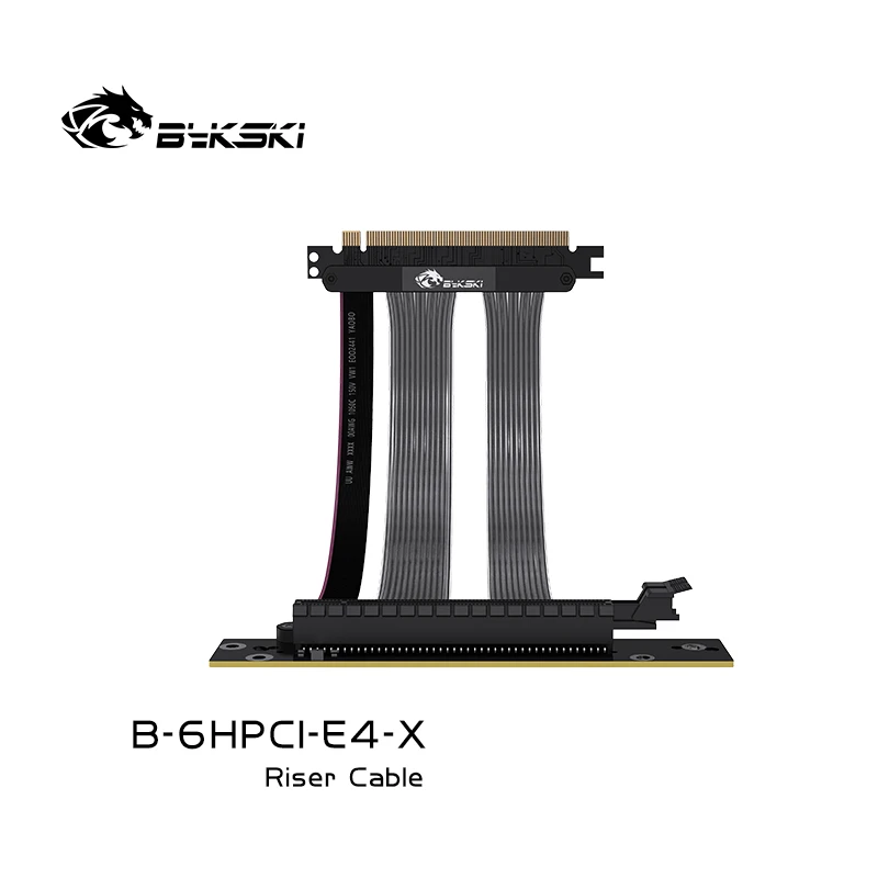 Bykski 25cm Placas Gráficas do pc Pci Express Conector Cabo Pci-e 4.0 16x Cabo de Extensão Flexível Vertical Gpu Montagem - Imagem 2