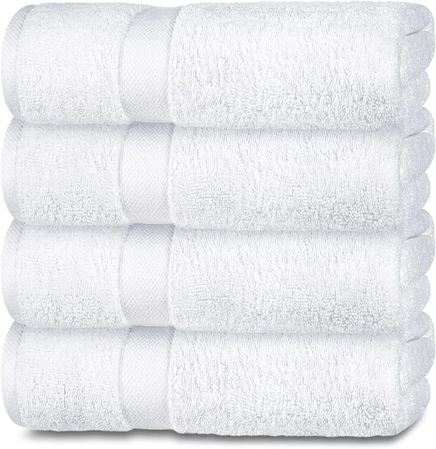 12 Pack Luxury Hotel Bath Towels 27x52 High Quality Soft Ring Spun