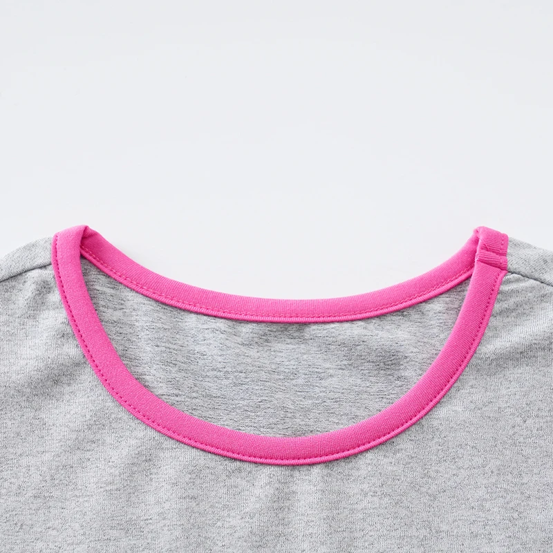 Boy And Girl Cute Cartoon Panda Comfortable Round Neck Short Sleeved Baby Gray T-Shirt Summer Children's Clothing