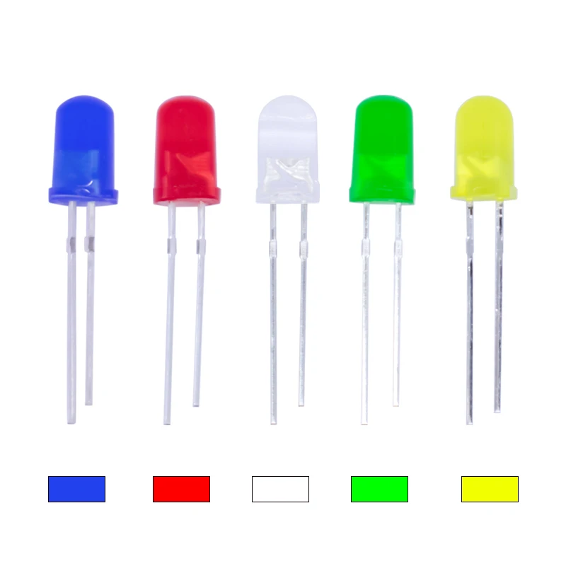 100pcs 5mm De 4 Broches RGB LED Anode Commune Rouge Vert Bleu E7J5J5