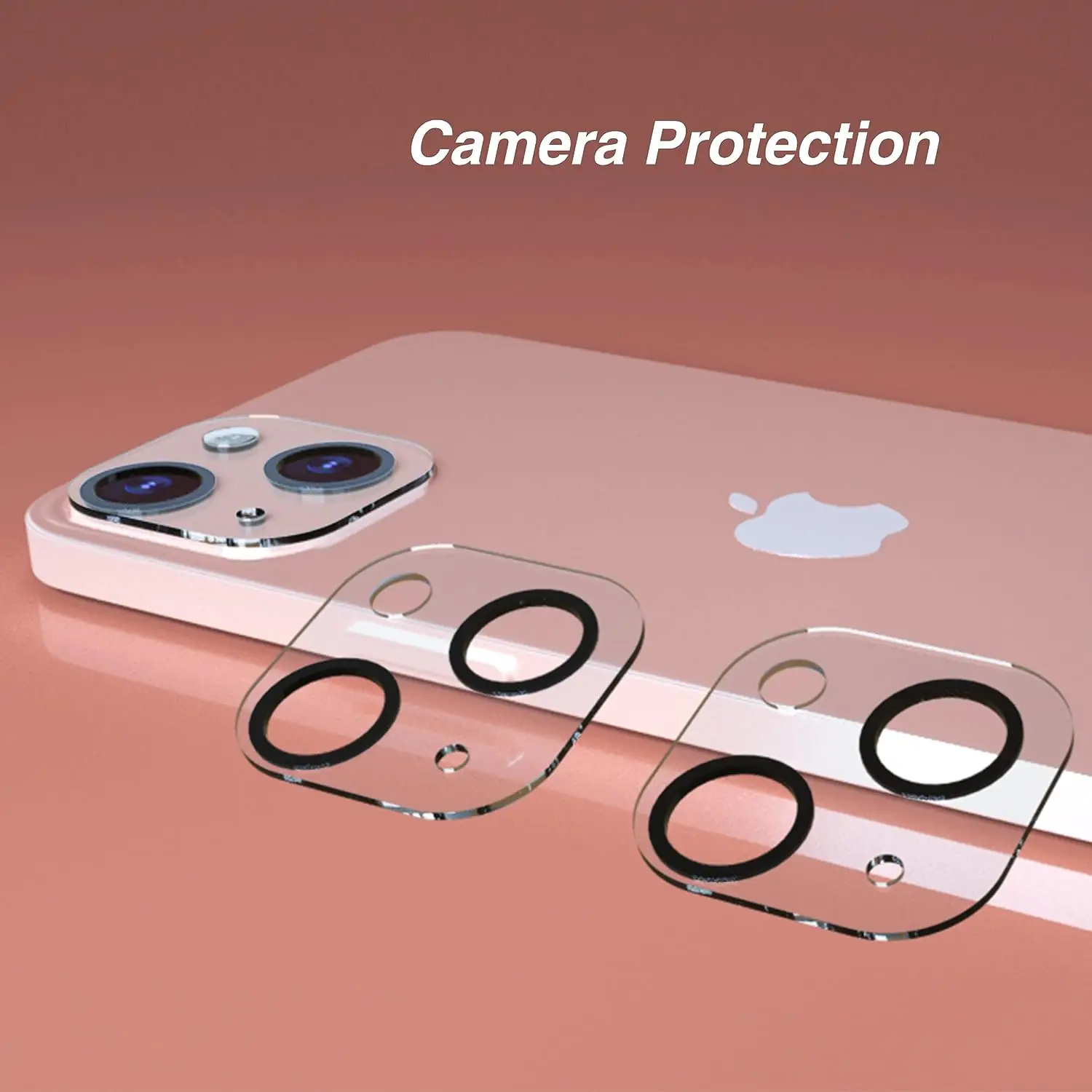 3PCS Obiettivo Della Fotocamera Della Copertura Della Protezione Per iPhone 15 Pro Max 14 Plus 13 Mini 12 11 15Pro 14Pro 15Plus Protezione Del Telefono Pellicola Protettiva - immagine 3