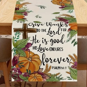 Autumn Harvest Thanksgiving Table Runner 1