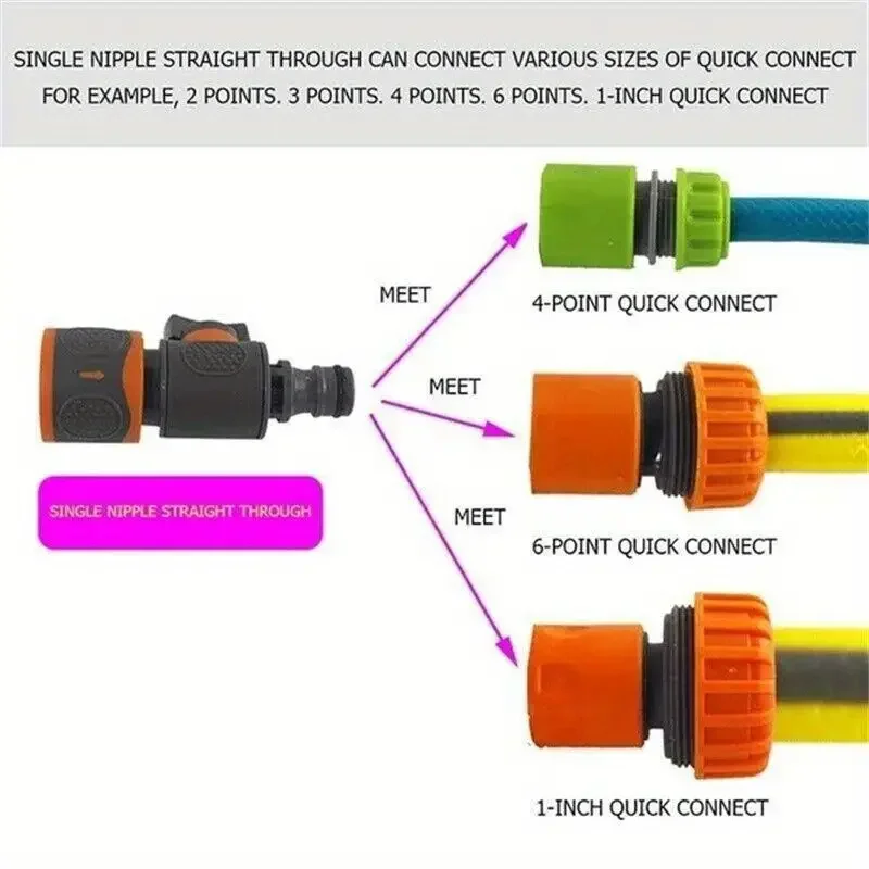 Adapter showing various compatible hose sizes