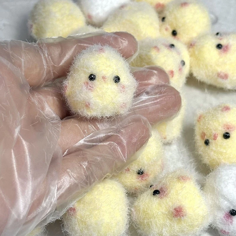 1PC Miniature Slow Rebound Relief Squeeze Toy Sticky TPR Squishy Mini Chick Stress Relief Squishy New Fidget Prop 3