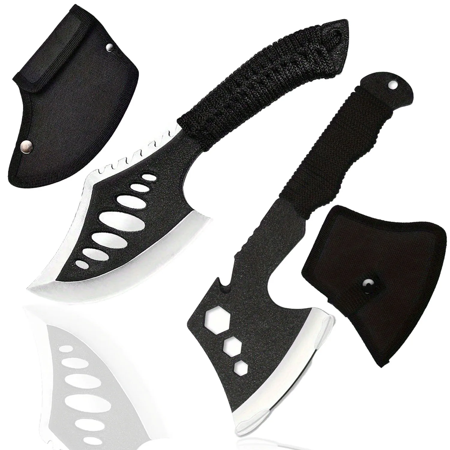 Black Carbon Steel AXE with Cutter sleeve 1
