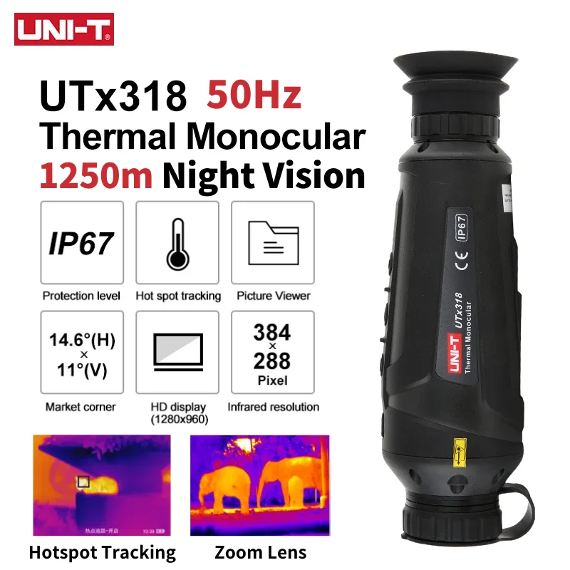 

UNI-T UTx318 тепловизор монокулярный охотничий телескоп