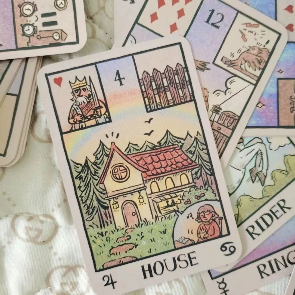 Akashic Eye Lenormand Rana System 42 Pcs Cards 9.6*6.5cm playing cards card games tarot cards angel oracle cards