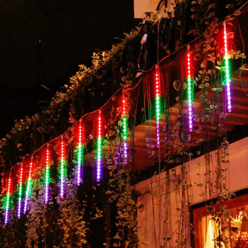 

30/50cm LED Meteor Shower Lights Waterproof Falling Raindrop Fairy Lights for Christmas Holiday Party Patio Decor Navidad New