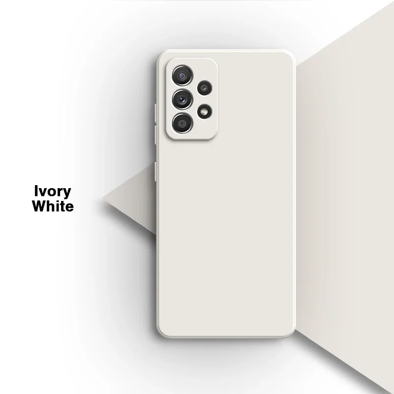 Sleek Pure Color Liquid Silicone Back Cover Case - High-Quality, Simple Design