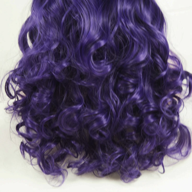 Purple Blonde Loose Wave Synthetic Hair 13X4 Lace Front Wig For Black Women High Temperature Fiber Natural Hairline