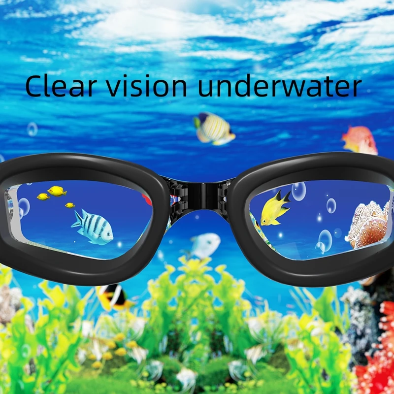 Swimming Goggles Professional Anti-Fog No Leaking UV Protection Wide View For Women Men