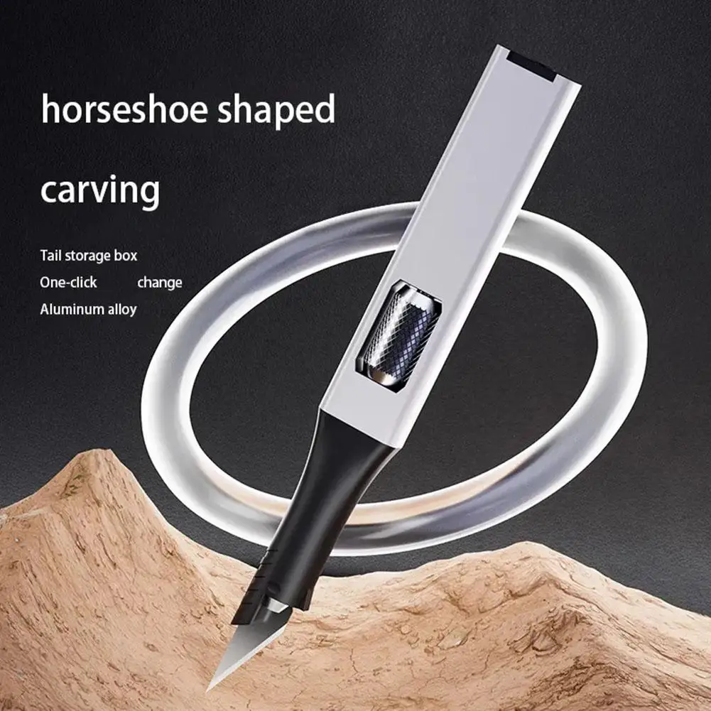 Pen-shaped carving knife with 5 blades woodworking hand tools wood trimming tool