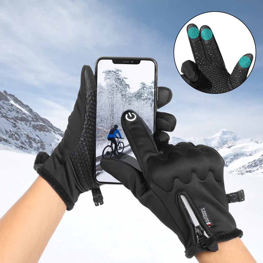 Touchscreen Motorcycle Full Finger Gloves Winter Warm Moto Motocross Motorbike Biker Enduro Waterproof Protective Gear Men Women motorcycle gloves sports gloves winter gloves