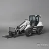 LESU 1/14 AT1050 RC Hydraulic Loader Telescopic Arm Model Radio Control Truck Light Sound Painted Assembled Car Vehicle Model 2