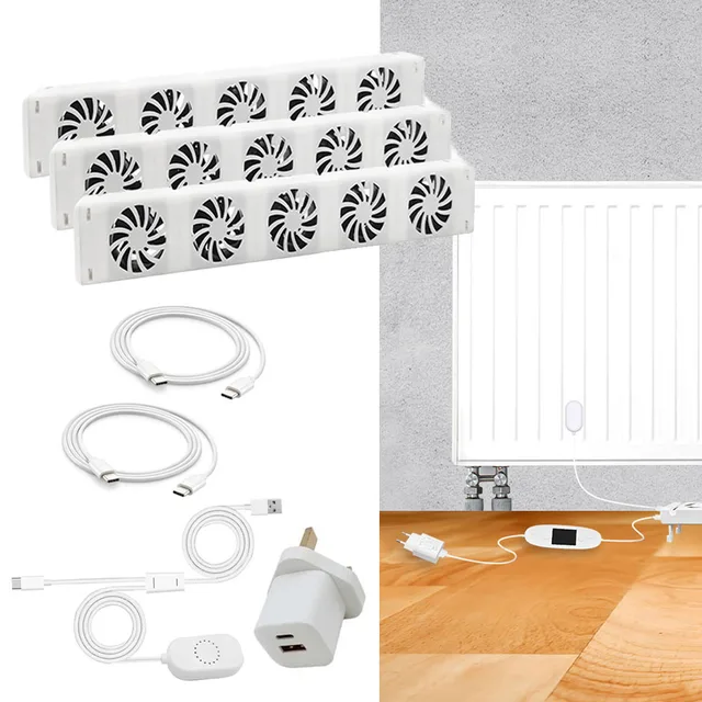 Automatic Fan Heater Radiator Fan Home Heating Improved Heat Distribution REACH Certification For Heating Systems 5