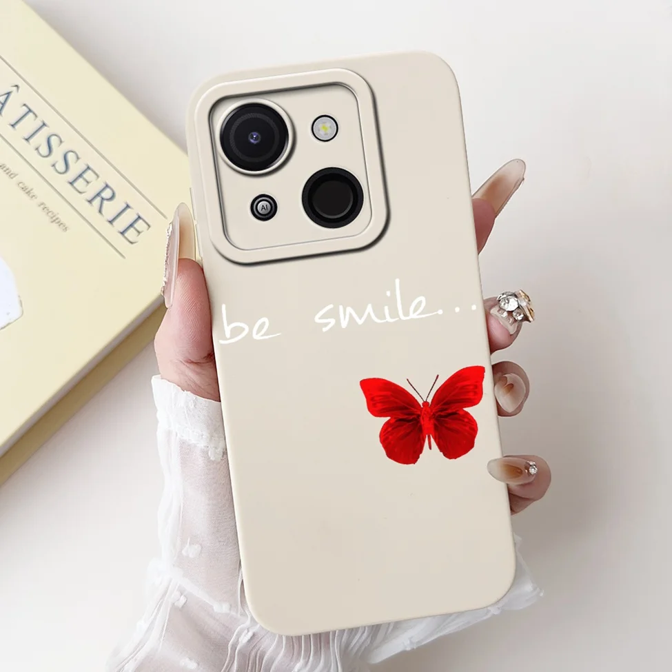 Cute Cat & Floral Silicone Phone Case - Stylish Protective Bumper