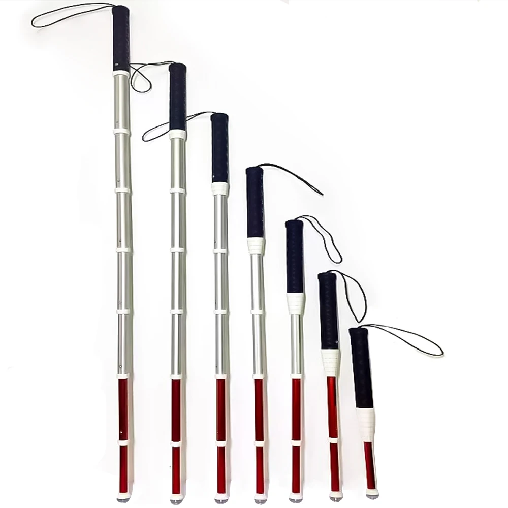 AluminumTelescopicStickBlindPersonWhiteCaneforVisuallyimpaired
