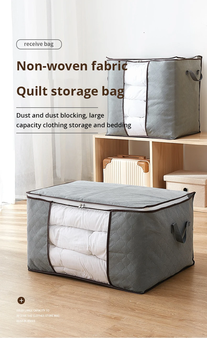 Description Picture 2 of item6pcs/set Clothes Storage Bags Upgraded Foldable Fabric Storage Bags Storage Containers For Organizing Bedroom