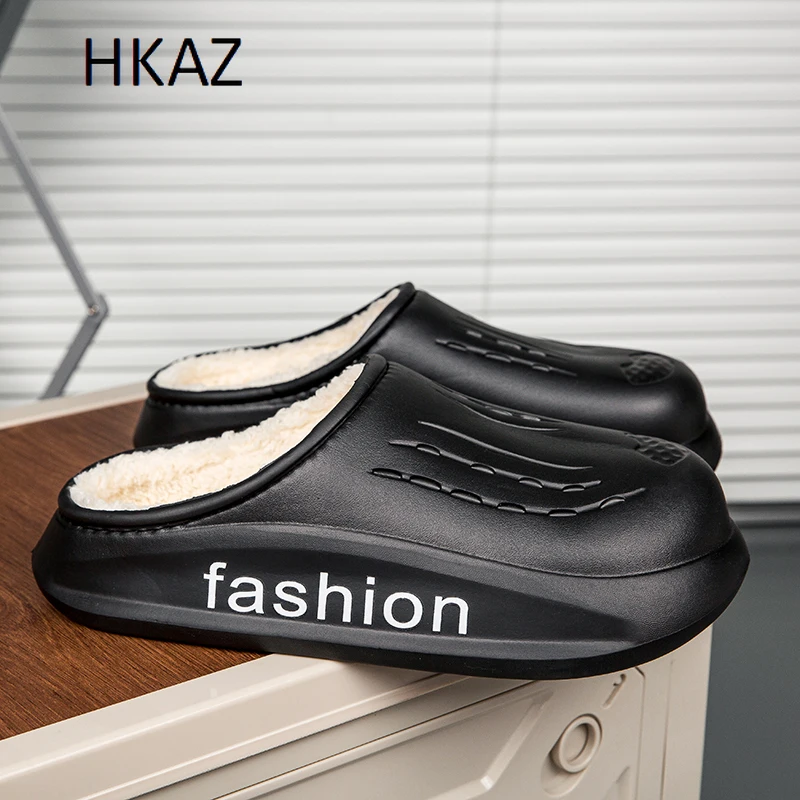 

Comfortable Men's Slipper Eva Winter Slipper For Men Cotton Shoes House Outdoor Lightweight Thick Bottom Casual Young Fashion