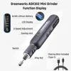 Greenworks 8V Mini Grinder 52pcs 80W Electric Grinding Engraving Cordless Variable Speed Lithium Battery Power Tools USB Charger 2