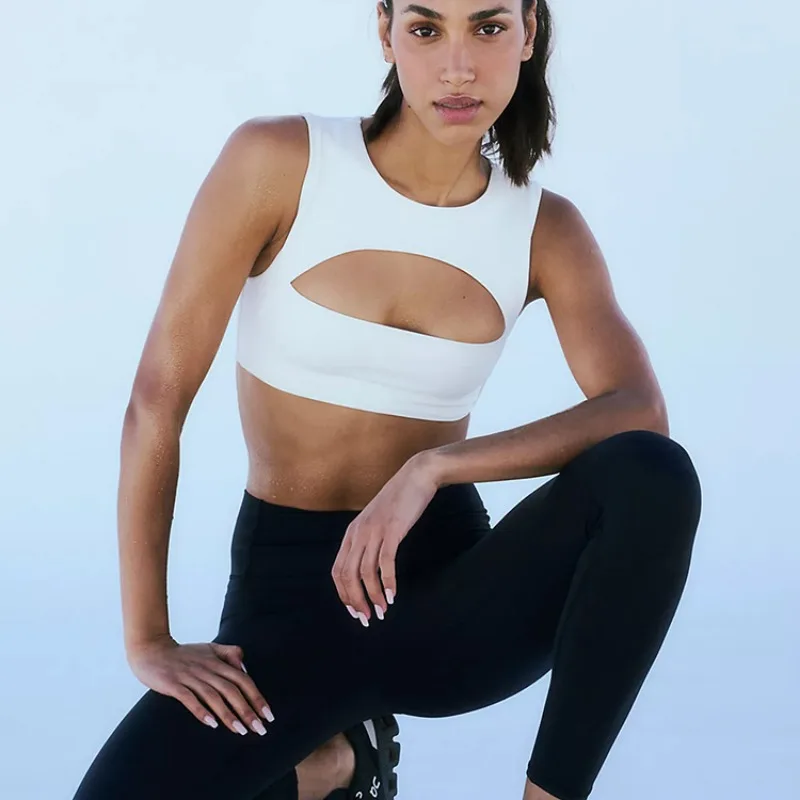 LuxeCurve Hollow Front Women's Fitness Top - Image 3