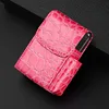 Men Supplies Smoker Smoke Tools Cigarette Box Lighter Holder Cigar Case Name Card Storage Container Nice Gift PU Leather 3