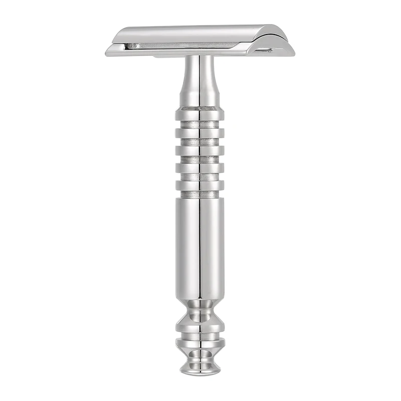 316L Stainless Steel Double Edge Safety Razor Men Shaving Luxurious Classic for Superb Mens Shaving Razors Barber 6