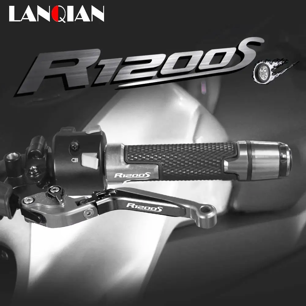 

Motorcycle Aluminum Brake Clutch Levers Handlebar Hand Grips ends For BMW R1200S R 1200 S 2006 2007 2008 Accessories