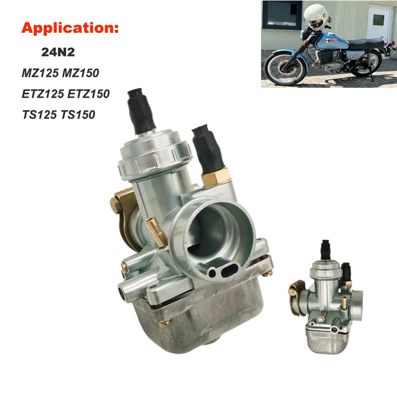 

MZ125 MZ150 Carburetor For ETZ125 ETZ150 TS125 TS150 Vergaser MZ TS ETZ 125 150 Carburador 28-28.5mm 24N2 Gaźnik Carburateur