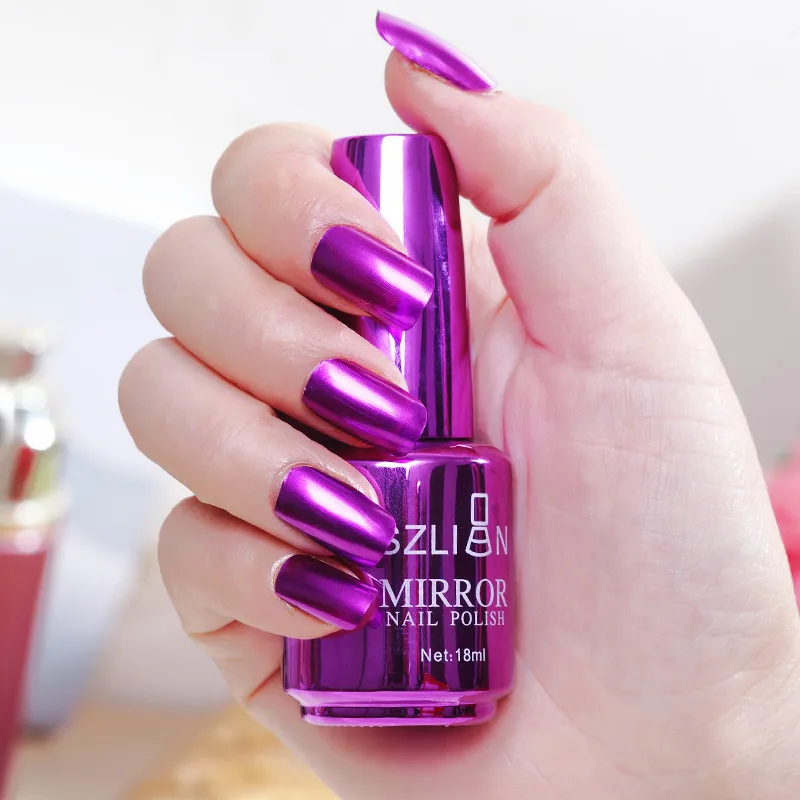 12 Colors Metallic Mirror Nail Polish