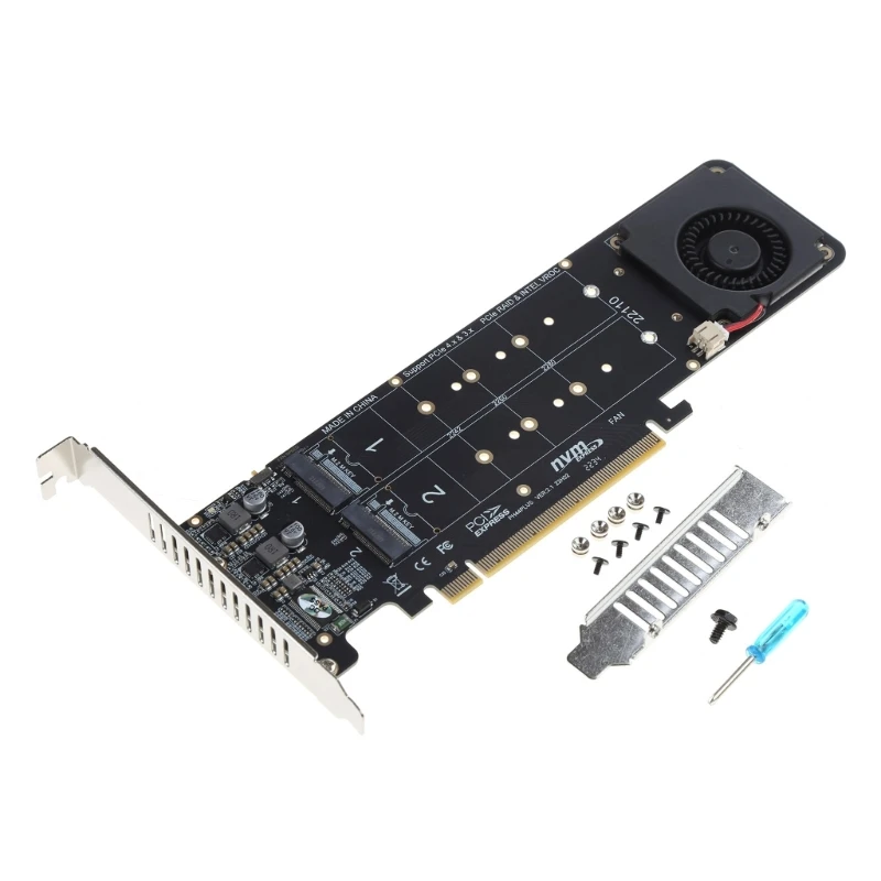 

Четыре диска для M.2 PCIE для RAID-карты PCIE 4.0X16–4x32G для M.2 Поддержка карты адаптера NVME PCI-E Split или PCI-E для RAI
