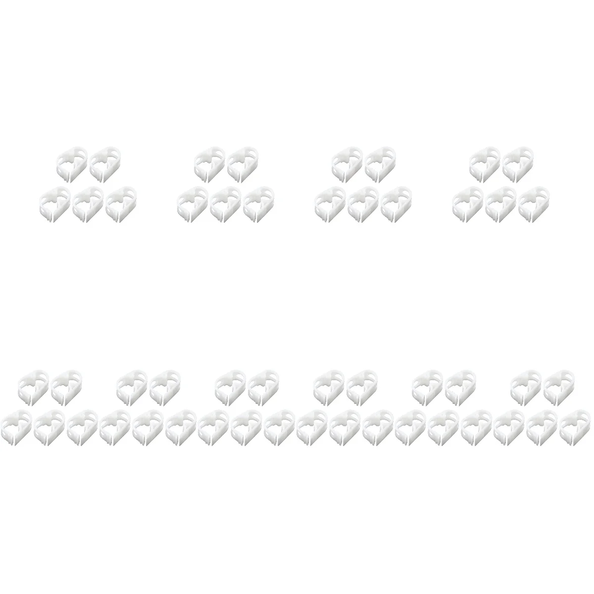 

Зажимы для труб, зажимы для пивных и инфузионных бутылок, 50 шт, белый цвет, 6