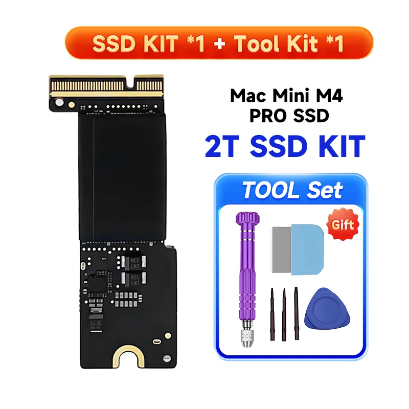 新しい Mac Mini M4 プロ SSD 2 TB/4 TB 内部ソリッドステート