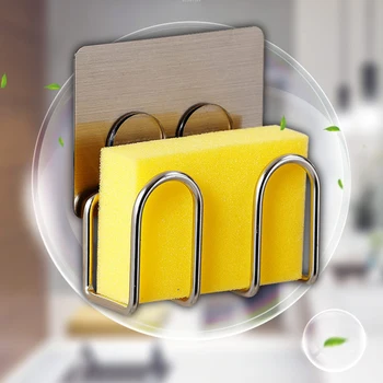 싱크대 스펀지 홀더, 스테인리스 스틸 스크러버, 비누 건조 랙, 수세미 패드, 배수구, 주방 정리함