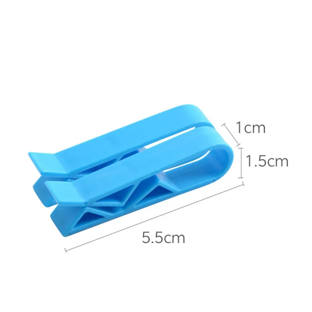 2-12Pcs Trash Bag Fixed Clip Garbage Bin Waste Basket Anti-Slip Holder Clamp Snack Bag Sealing Clips Kitchen Storage Gadgets