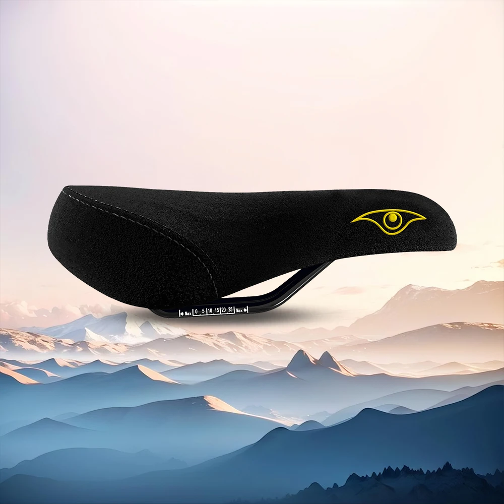 Funsea-Bicycle Seats, Wheelie Stunt, Big BMX Cruiser Bike Saddle, Flannelette, 8mm Rail Embroidery Logo Seat Cover, Eagle Eye 4