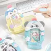 MINKYS Kawaii Fluffy Cat Puppy 3 inch Kpop Photocard Holder Photo Card Holder Bag Pendant School Stationery 4