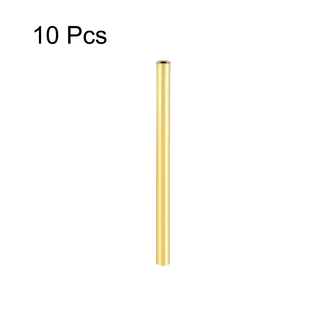 Brass Round Tube 2-10mm OD 0.5mm/1mm Wall Thickness 30mm Length Seamless Pipe Tubing for DIY Crafts Macrame Wall Hanging 10Pcs