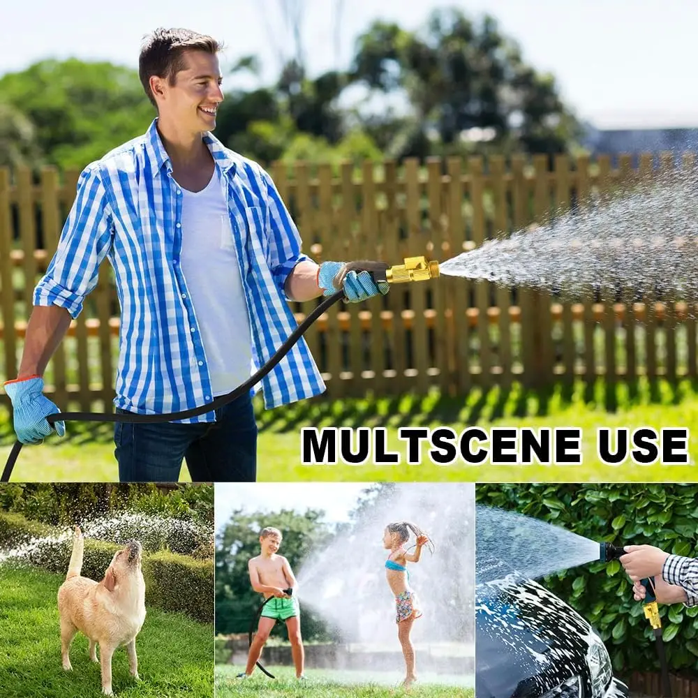 Garden Hose Expandable Magic Hose Expandable Water Hose Water Hose Expandable Hose 50/75/100Ft Expandable Garden Hose with 8 Functions Spray Nozzle for Garden Irrigation Car Wash