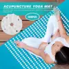 100pcs Plastic Lotus Acupressure Yoga Mat Spikes Workout Pilates Cushion Needle 3