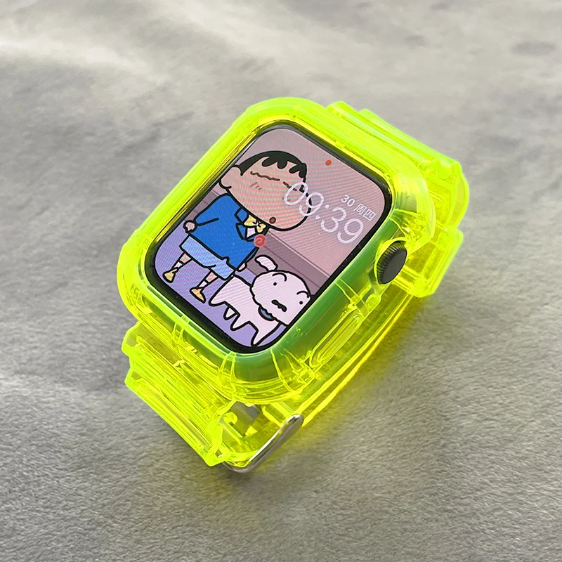 Transparent Silicone Bracelet with Protective Case