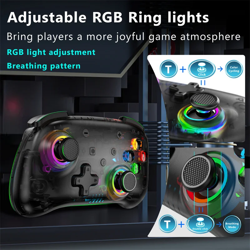 ΠΠ΅ΡΠΏΡΠΎΠ²ΠΎΠ΄Π½ΠΎΠΉ ΠΈΠ³ΡΠΎΠ²ΠΎΠΉ ΠΌΠΈΠ½ΠΈ-ΠΊΠΎΠ½ΡΡΠΎΠ»Π»Π΅Ρ KS39, 6-ΠΎΡΠ΅Π²ΠΎΠΉ Π³ΠΈΡΠΎΡΠΊΠΎΠΏ Π΄Π»Ρ Nintendo Switch, ΡΠ΅ΠΆΠΈΠΌ ΡΡΡΠ±ΠΎ-ΠΏΡΠΎΠ±ΡΠΆΠ΄Π΅Π½ΠΈΡ, ΡΠΎΠ²ΠΌΠ΅ΡΡΠΈΠΌ Ρ Nintendo ΠΠ΅ΡΠΏΡΠΎΠ²ΠΎΠ΄Π½ΠΎΠΉ ΠΈΠ³ΡΠΎΠ²ΠΎΠΉ ΠΌΠΈΠ½ΠΈ-ΠΊΠΎΠ½ΡΡΠΎΠ»Π»Π΅Ρ KS39, 6-ΠΎΡΠ΅Π²ΠΎΠΉ Π³ΠΈΡΠΎΡΠΊΠΎΠΏ Π΄Π»Ρ Nintendo Switch, ΡΠ΅ΠΆΠΈΠΌ ΡΡΡΠ±ΠΎ-ΠΏΡΠΎΠ±ΡΠΆΠ΄Π΅Π½ΠΈΡ, ΡΠΎΠ²ΠΌΠ΅ΡΡΠΈΠΌ Ρ Nintendo