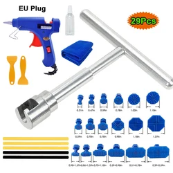 Paintless Dent Repair Tool Set with Multiple Suction Cups and Glue Kit (29Pcs(EU plug))