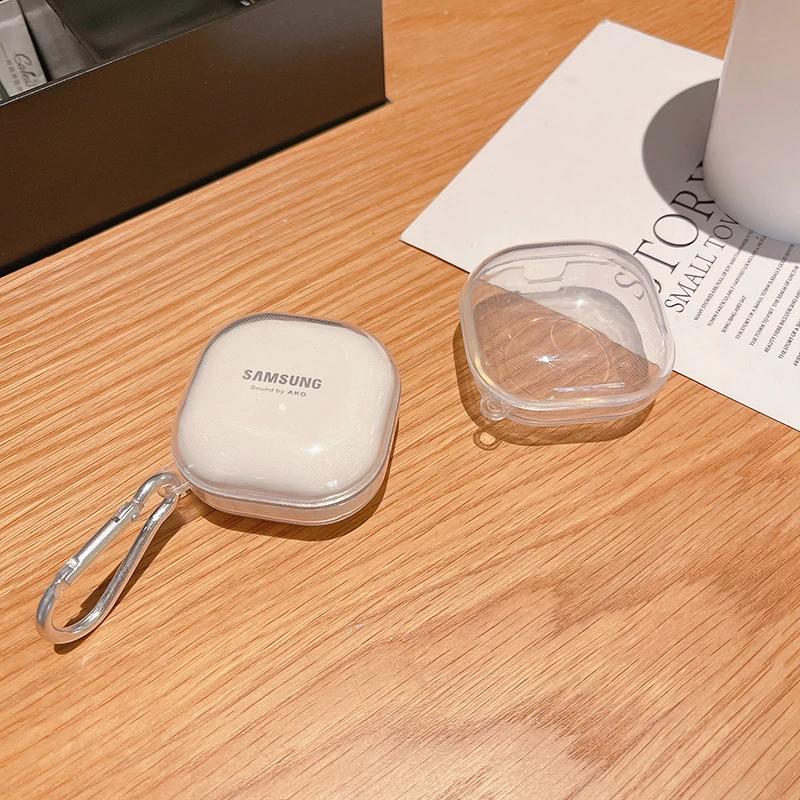 

Прозрачный чехол для Samsung Galaxy Buds2 Pro Buds Pro Buds2 Buds Live, защитный чехол для наушников Samsung Galaxy Bud с браслетом