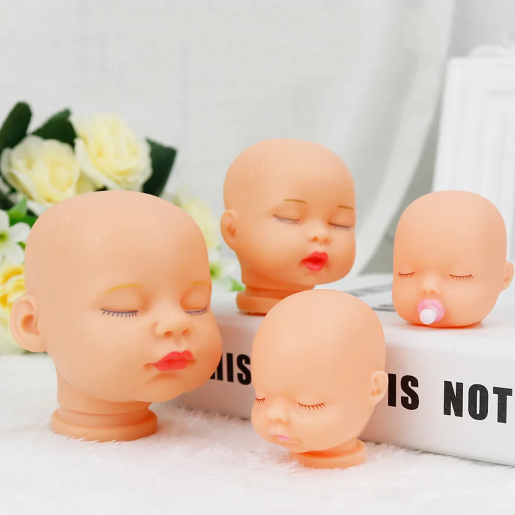 미니 잠자는 인형 머리, DIY 핸드 페인팅 인형, 바디 부품 공예, 키체인 액세서리, 어린이 선물