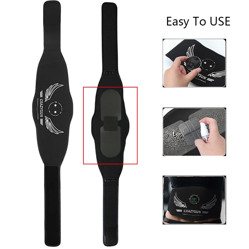 Abdominal Toning Belt Smart Waist Muscle Toner Abdominal Massager Body Slimming Home Gym Workout Fitness Equipment