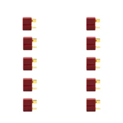 Gold - Plated Brass T - Plug for Efficient Power and Battery Connections (Female T plug 10pcs)