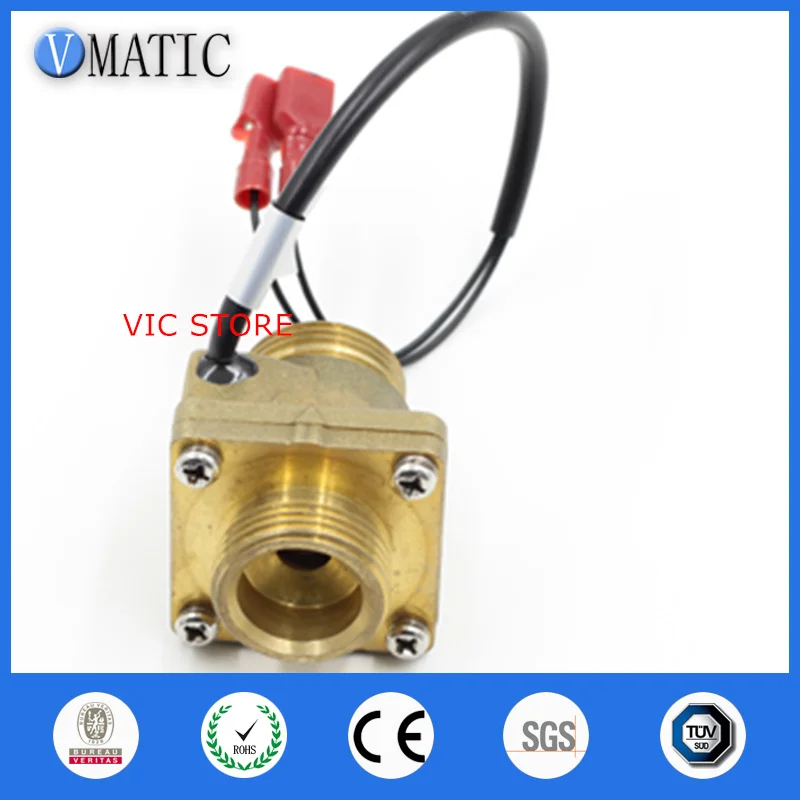 VC4050 Electronic Water Heater Male Thread Brass Material Liquid Flow Switch
