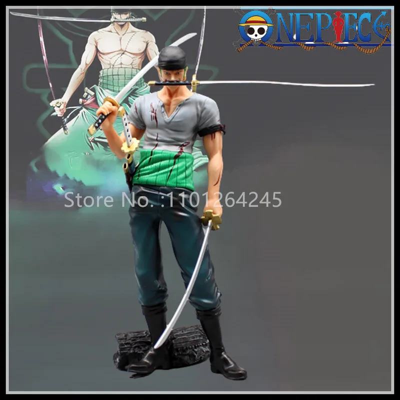 One Piece Ao Roronoa Zoro Three Daggers Ryu Double Headed Two Years Ago Loronoa Sauron Action Figure Ornamenti Da Collezione Regali